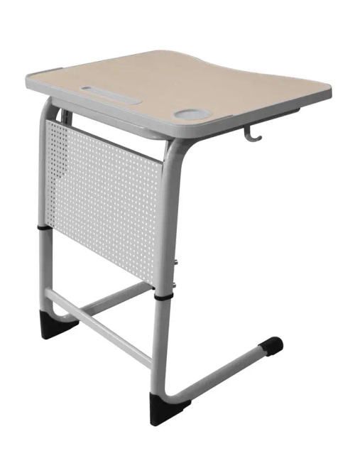 Школьный стол ШСТ63 столешница МДФ с литой бесшовной кромкой, экран колокольчик, плоскоовальная труба