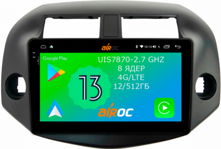 Магнитола для Toyota RAV4 3 2005-2012, Vanguard - Airoc 2K AU-1120 Android 13, TS20, 12/512Гб, SIM-слот