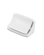 УГОЛОК МЕБ. МЕТАЛЛИСТ 24*24*44 С ЗАГЛУШКОЙ ПЛАСТ.БЕЛЫЙ