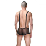 Оригинальное мужское боди с кармашком (Размер: S-M) (Цвет: черный)