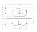 Тумба с раковиной BelBagno UNO-1000-2C-SO-VO еловый матовый