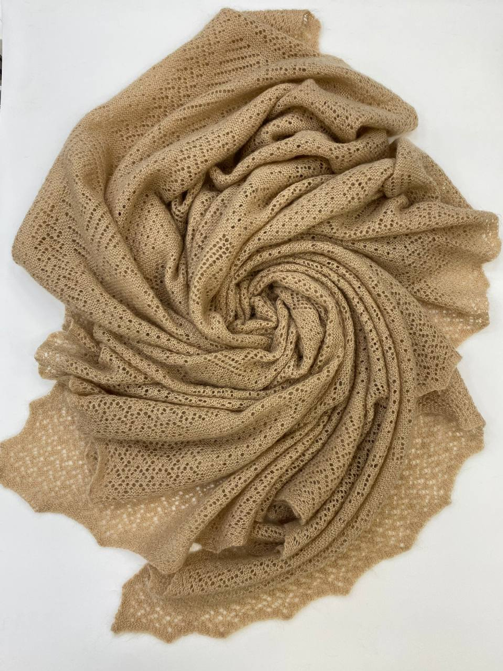 Плед пуховый ПД004-08 бежевый