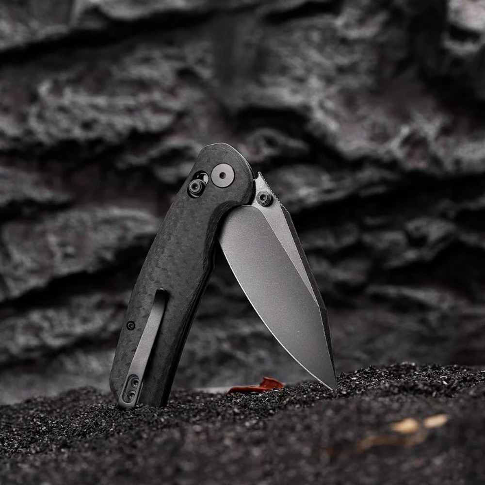 Складной туристический нож TRIVISA Hornet-CG клинок 14C28N рукоять G10 (черный-черный)