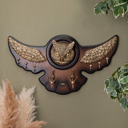 Вешалка настенная Bubo Орех Бронза