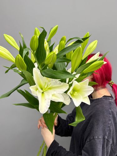 3 пышные лилии