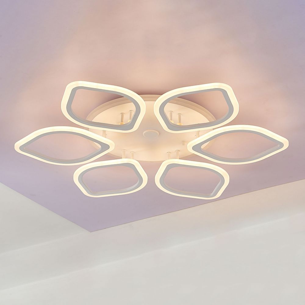 Citilux Ромби Смарт CL236A160E RGB Умная люстра Белая