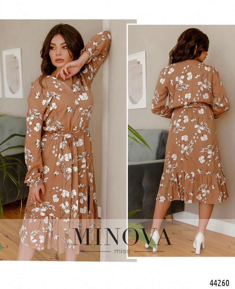 Платье 2172-пудровый Minova