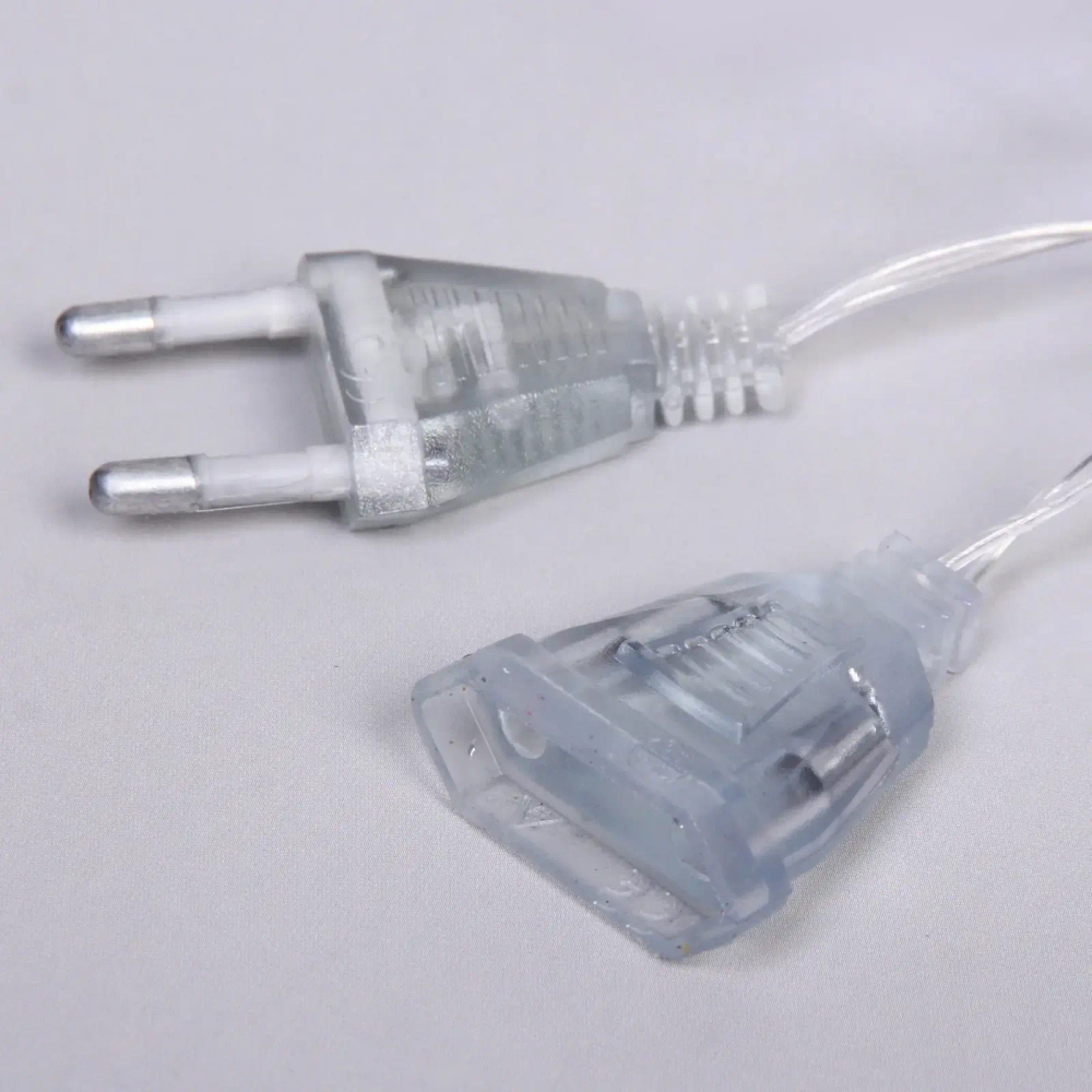 Гирлянда для дома «Серебряный олень» 4м 20 ламп LED, 6*4 см прозр.пров.,1 реж, IP-20, Белый (возможность соединения)