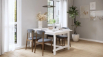 Стол барный  -  аналог IKEA/NORDVIKEN/НОРДВИКЕН /ТОЛЫСЬ/ ИКЕА,  210x105см, белый