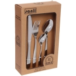 Набор столовых приборов «SANLI» 24шт (6ножей, 6вилок, 6ст.ложек, 6ч.ложек), классика,цвет серебро
