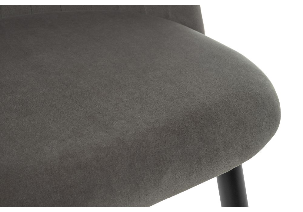 Стул на металлокаркасе Gabi 1 dark gray / black