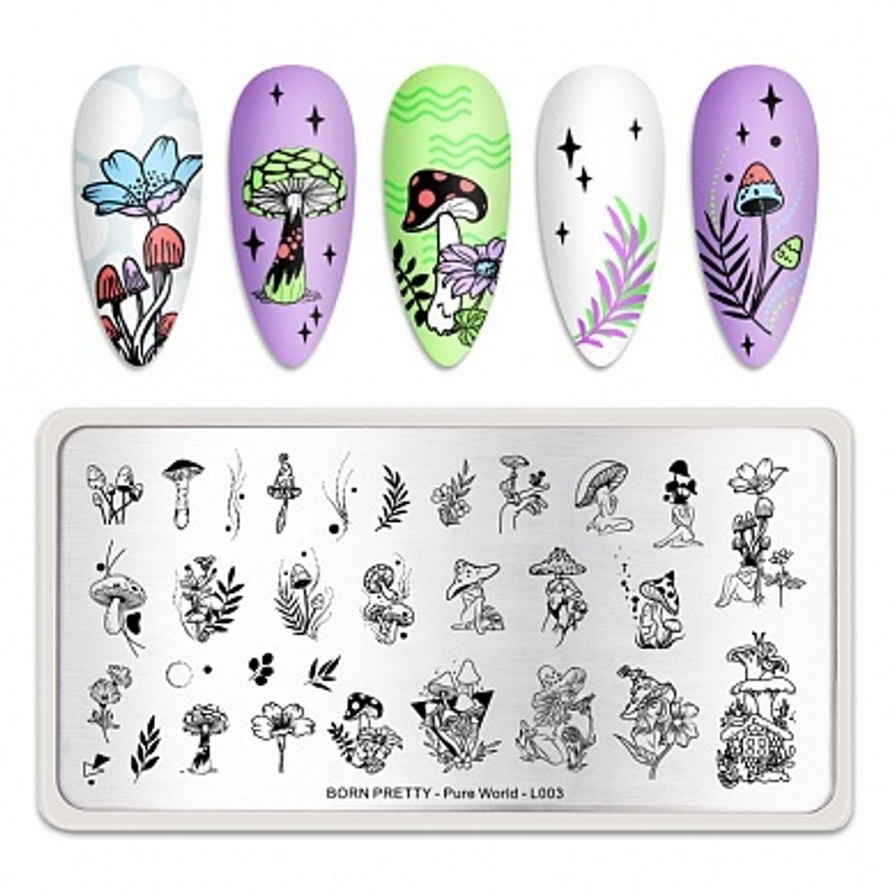Пластина для стемпинга Born Pretty 12*6 см 51725 BP-L003 Pure world