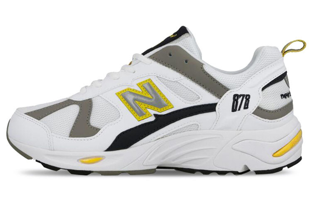 New Balance NB 878 non-slip lightweight low-cut sports casual shoes for men and women the same style white gray yellow