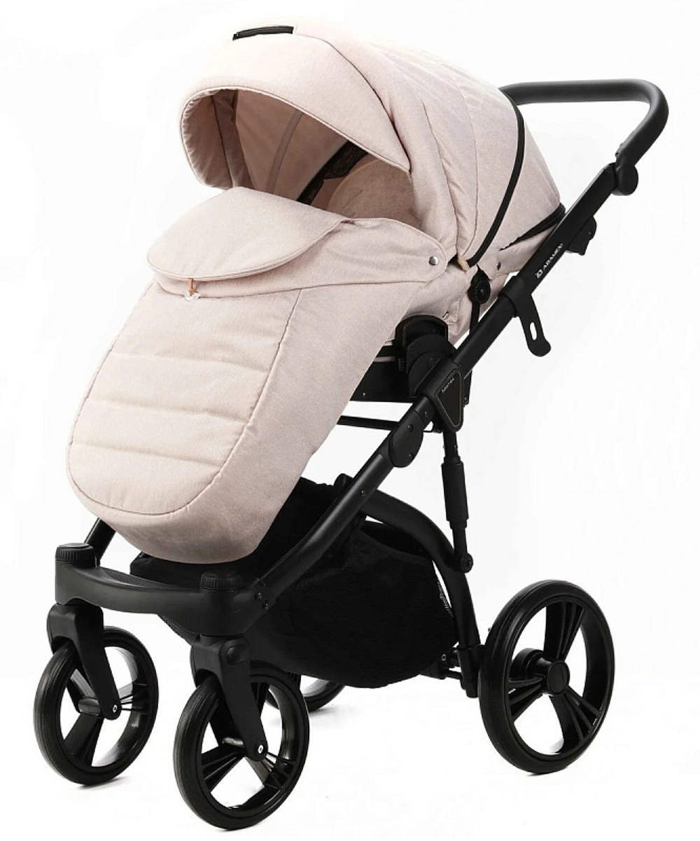 Детская коляска Adamex Lanti 2 в 1 LN-PS33 TIP (СВ.БЕЖ + СВ.БЕЖ. КОЖА)