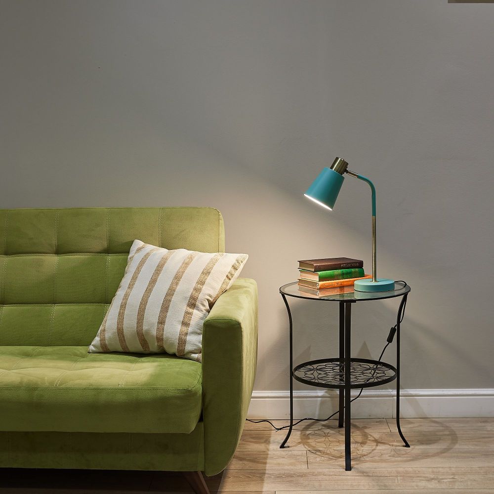 UML-B700 E27 GREEN Светильник настольный. 40W. Цоколь Е27. Механический выключатель. Зелёный. ТМ Uniel