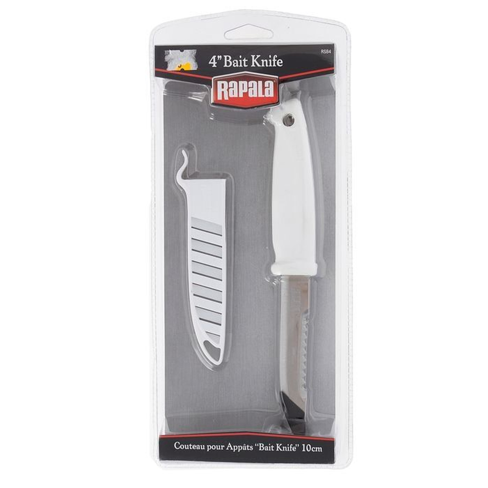 Нож туристический разделочный Rapala Bait RSB4, рукоять 10 см, лезвие 10 см