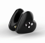 Вибромассажёр с электростимуляцией Hearts Desire (Цвет: черный)