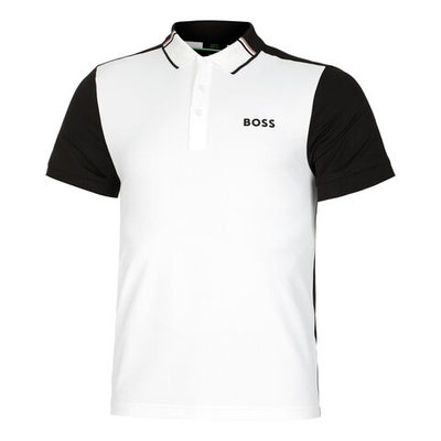 Мужское теннисное поло BOSS Patteo MB 8 Polo Men - White, Black