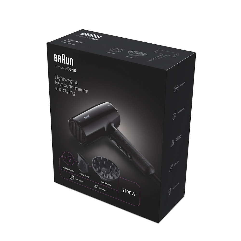 Фен для волос Braun Hairdryer BRHD215E