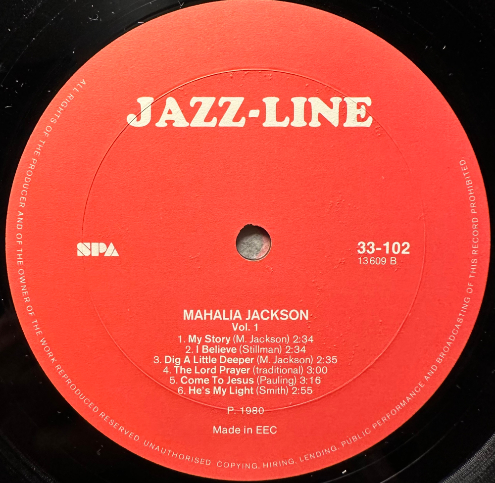 Mahalia Jackson - Mahalia Jackson 3LP (Европа 1984г.)