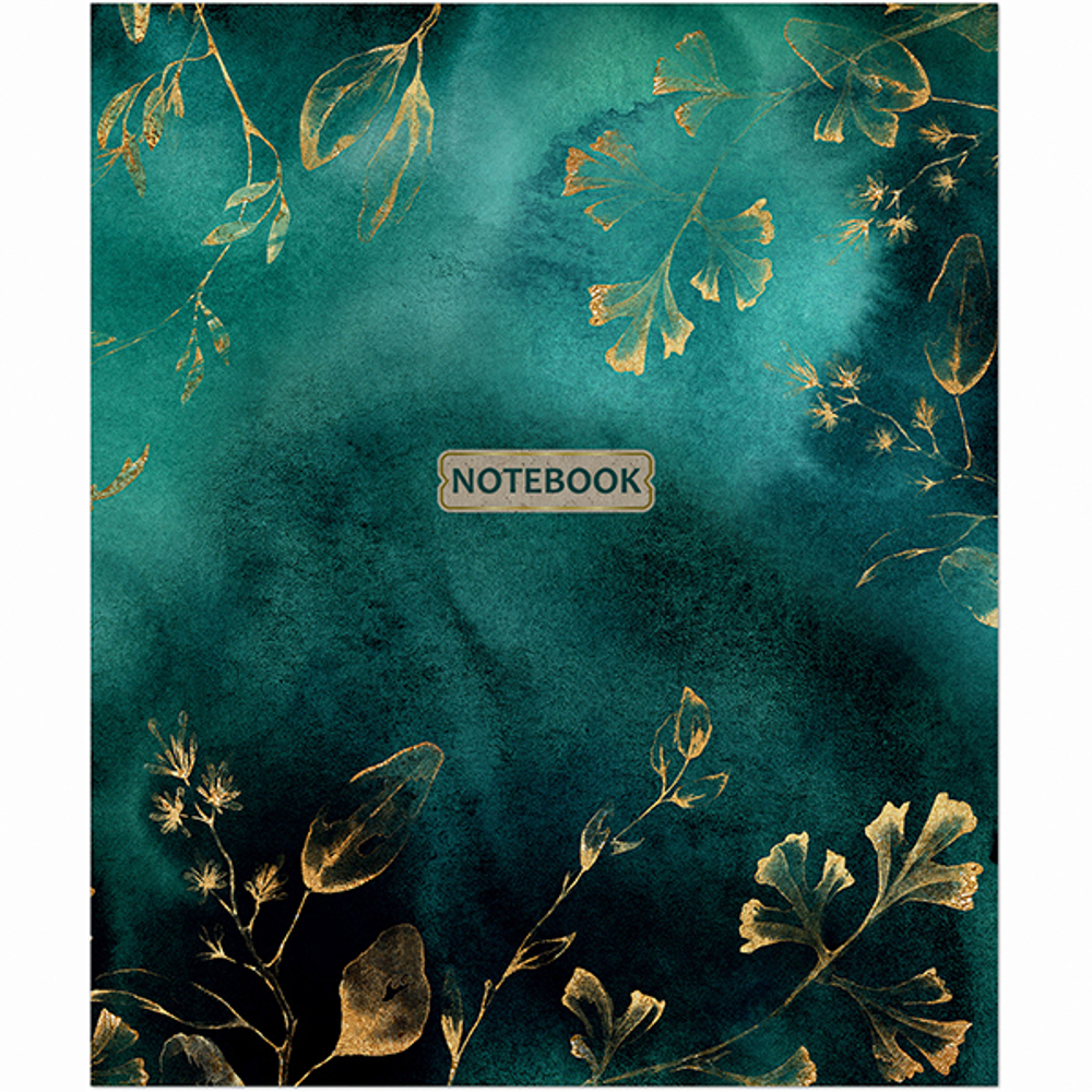 НОВИНКА! ТЕТРАДЬ ОБЩАЯ 48 ЛИСТОВ НА СКРЕПКЕ “Gold Floral Pattern”