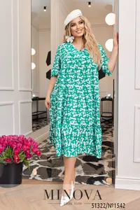 Платье 1542-зеленый Minova