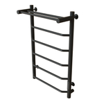 Полотенцесушитель MIXLINE MIRA  80х50 (таймер, 336 Вт, 5 перекладин + ПОЛКА) электрический ГРАФИТ