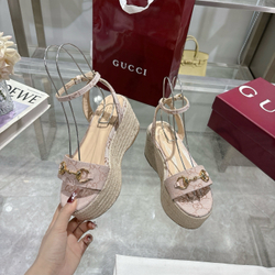 Gucci Horsebit Flatform Sandal