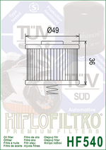 Фильтр масляный Hiflo Filtro HF540