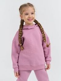 Костюм с худи "Орхидея" с вышивкой утепленный