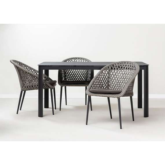 Плетеный стул Sverre, серый