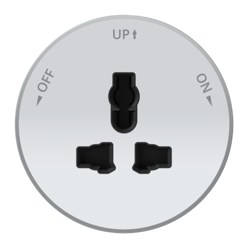 MULTITRACK Розетка универсальная круглая 13 А/250 В БЕЛЫЙ