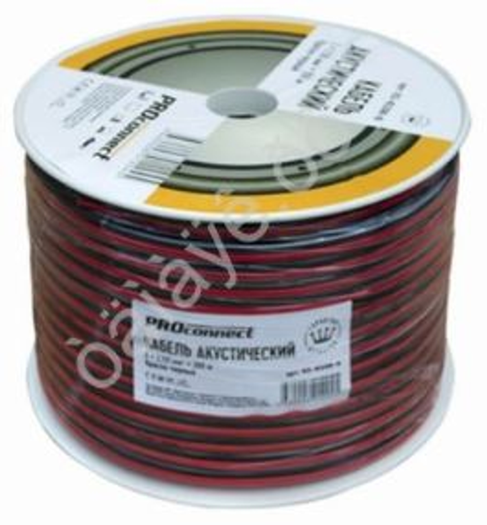 Провод двойной 2х2,50мм красно-черный ,100м Proconnect 0161086