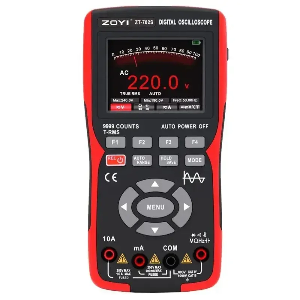 Мультиметр ZT-702S ZOYI осциллограф 10МГц портативный многофункциональный