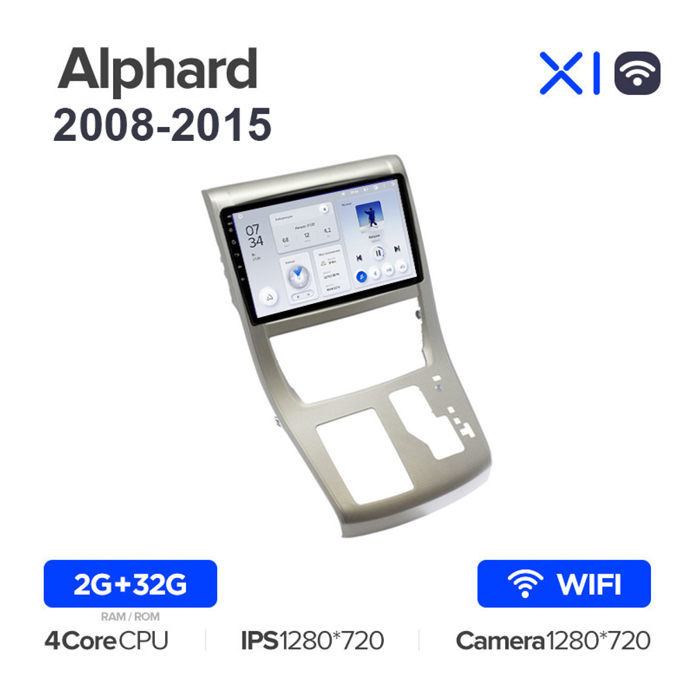 Teyes X1 10,2"для Toyota Alphard 2008-2015