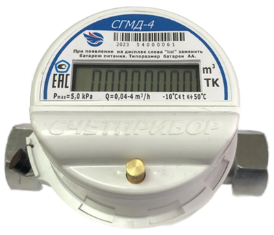 Счетчик газа Счетприбор СГМБ-4 ТК 3/4" (г.Орёл)