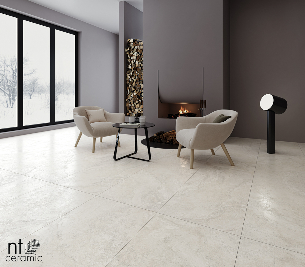 Керамогранит Travertine Bianco