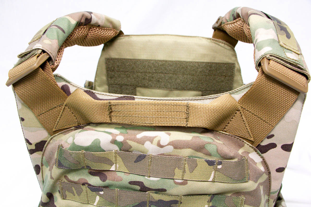 Чехол для бронежилета плитника КРЕПОСТЬ быстросброс слева, MIMICRYA, Cordura 1000D, MULTICAM, S-M