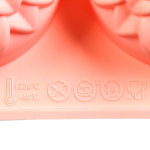 Форма для выпечки силикон, 29.5х17.5 см, прямоуг, 6 кексов, роз, Daniks, Хризантемы Savory, Y4-4972