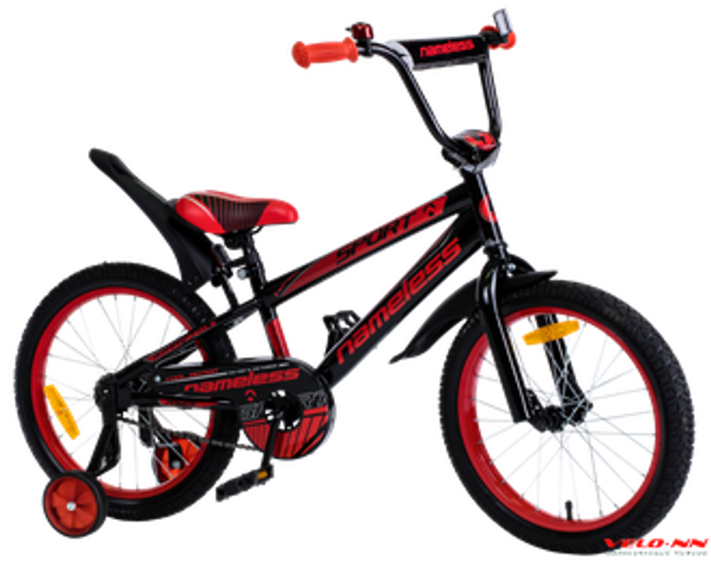 Велосипед 18" Nameless SPORT, черный/оранжевый