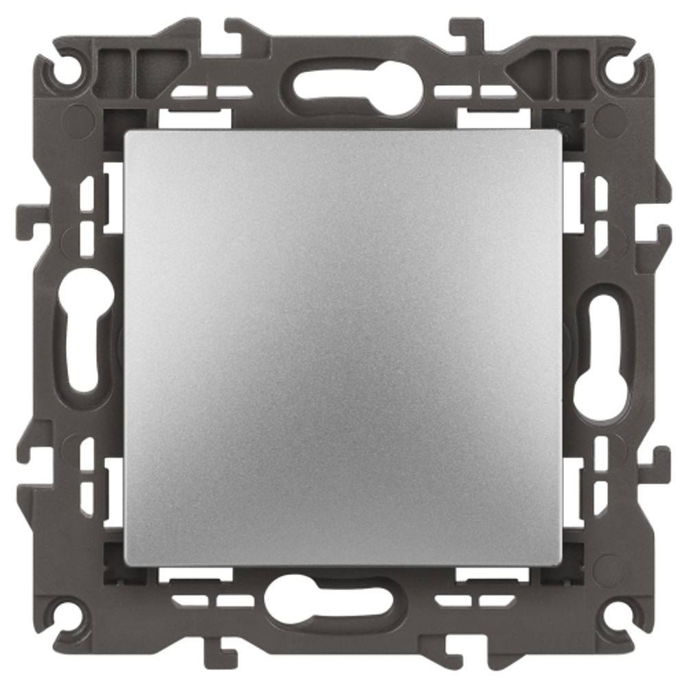 14-1101-03 ЭРА Выключатель, 10АХ-250В, IP20, Эра Elegance, алюминий