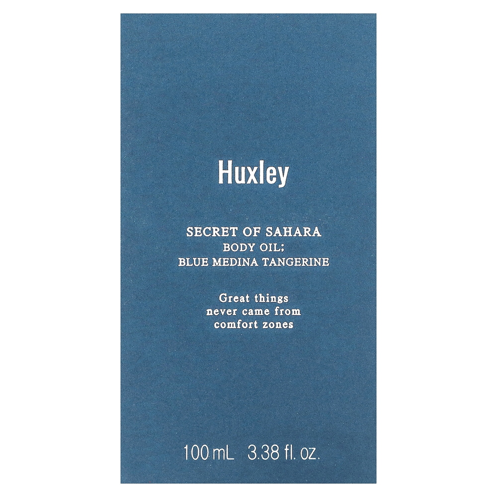 Huxley, Secret of Sahara Body Oil, мандарин с голубой мединой, 100 мл (3,38 жидк. Унции)
