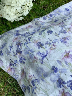 Постельное белье 2 спальное евро Mirabello April сиреневое