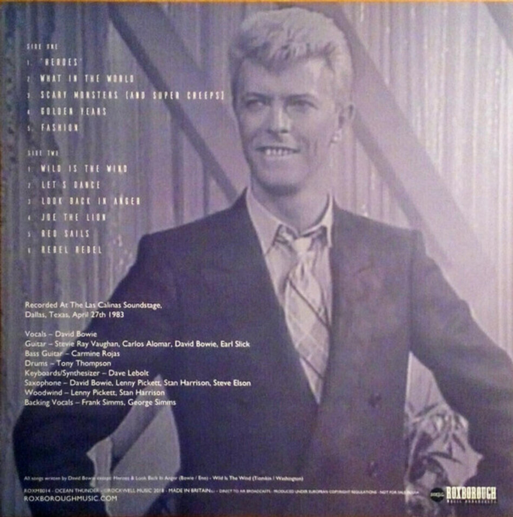 David Bowie / Thunder Ocean (The Serious Moonlight Tour Rehearsals)(Coloured Vinyl)(LP)