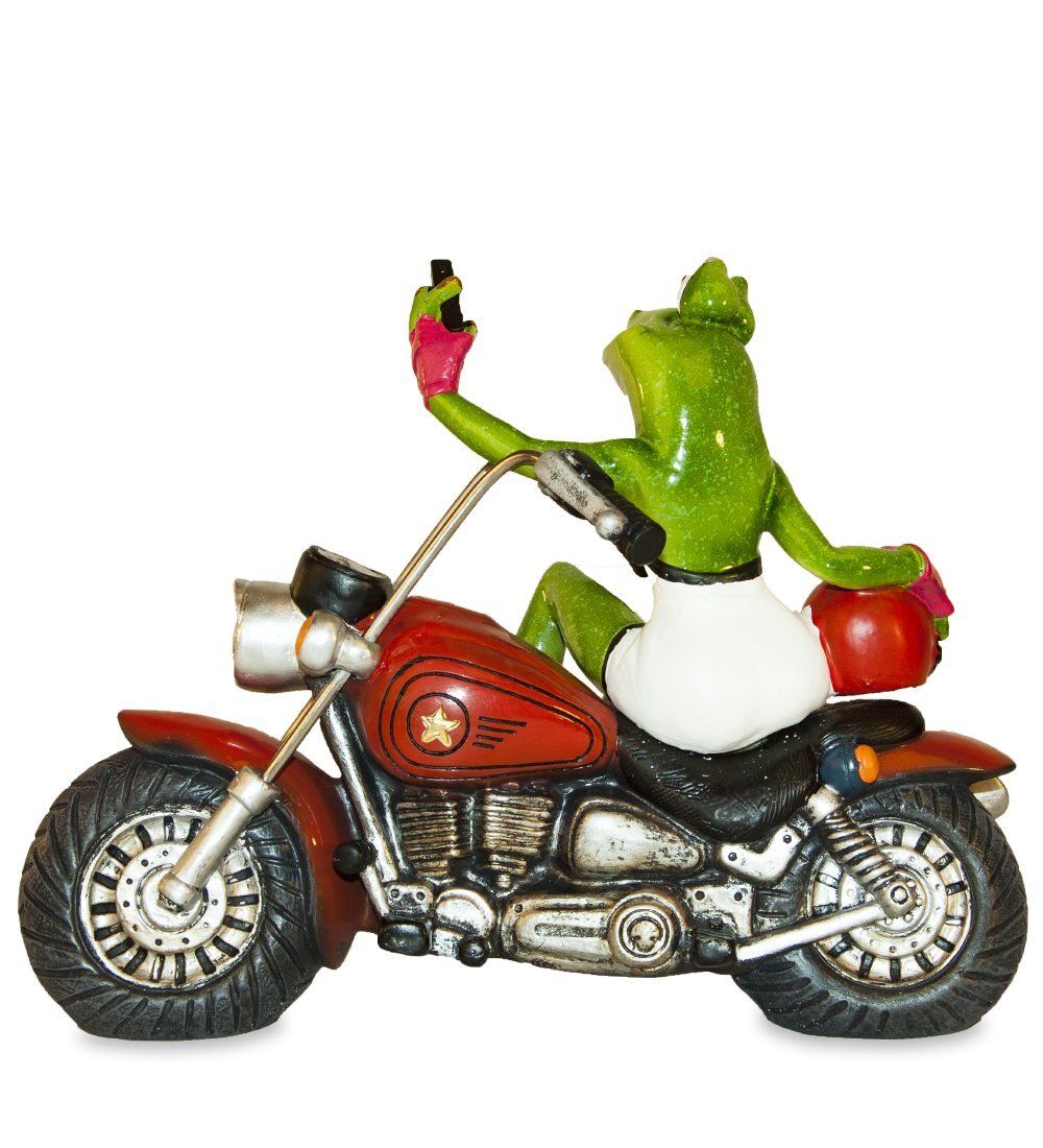 GAEM Art MN-240 Фигурка «Лягушка - селфи на мотоцикле»