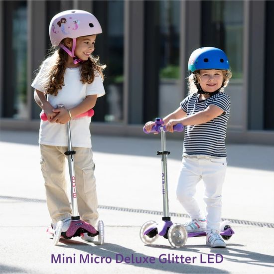 Самокат Mini Micro Deluxe Fairy Glitter LED