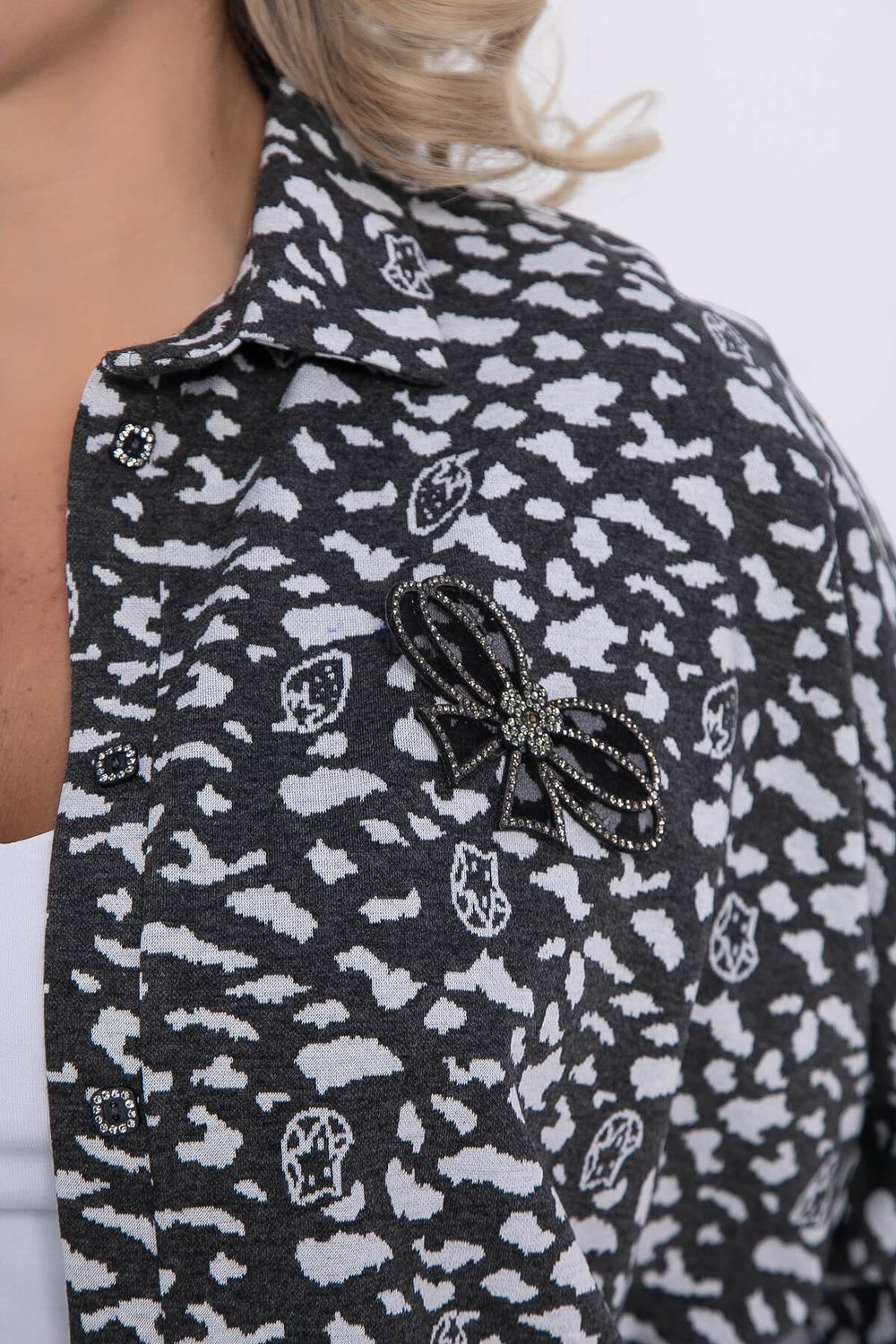 Рубашка Сладкий поцелуй (серая) Б12330-4 LT Collection