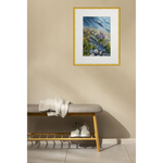 Картина авторская акварельная в паспарту 30х40 см на стену для интерьера "На причале"