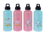 3033680 Бутылка для воды "Весёлые зверюшки", 650 мл, спортивная, микс, 6.5х17 см