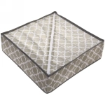 Кофр - органайзер для хранения вещей «ЛОККИ», цвет бежевый, 7 отделений, 32*32*10см